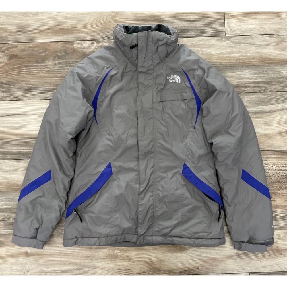 The North Face HyVent Jacket Womens Small Gray Waterproof Ski Rain Coat No Hood